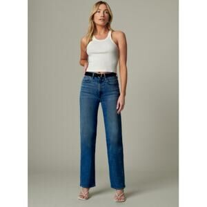 Joe’s Jeans Women’s High Rise Straight Leg Jeans Indigo Worn Size 33